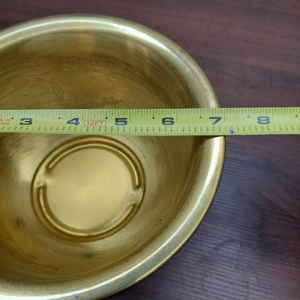 Vintage Solid Brass Bowl Floral‎